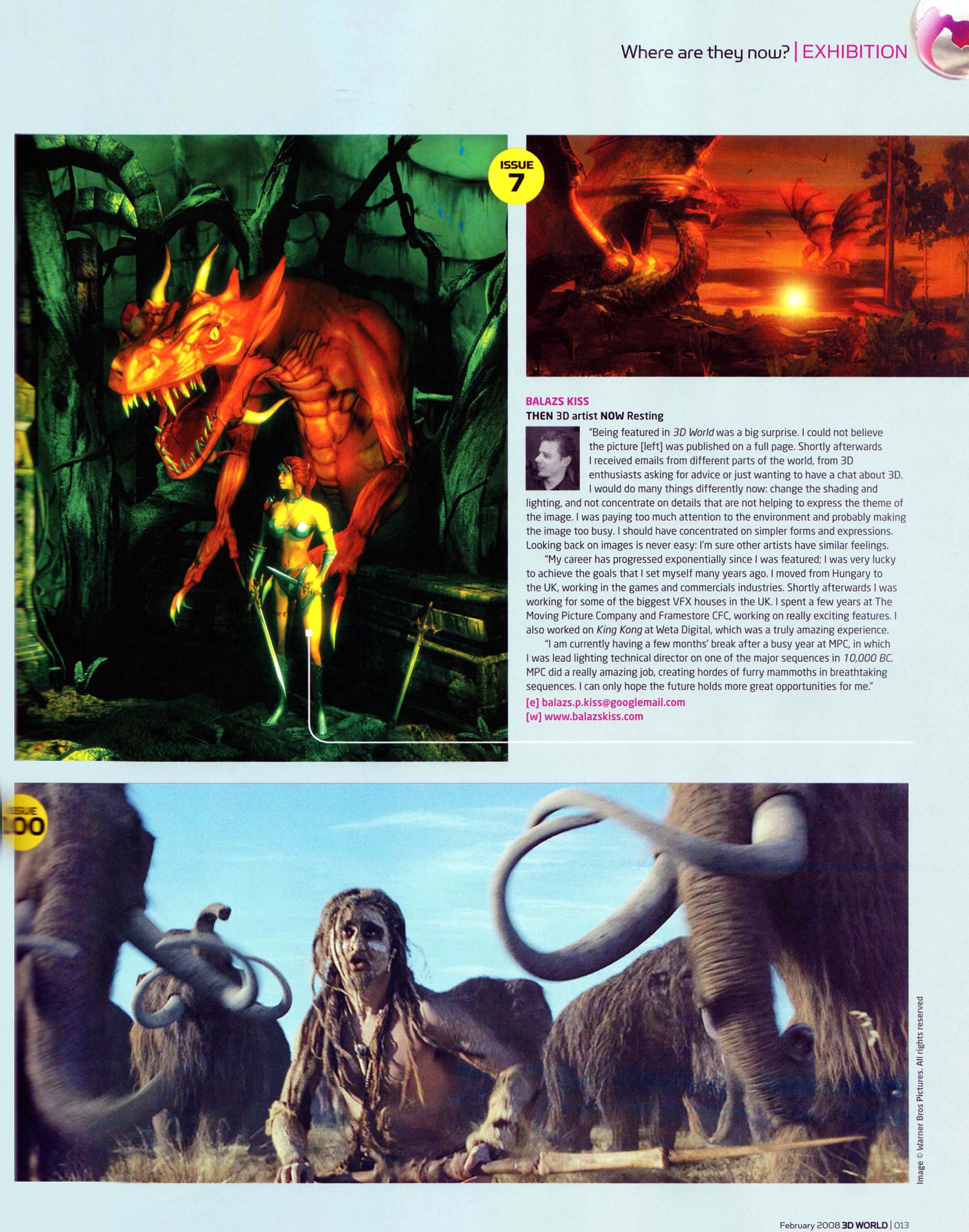 3D World magazine, issue 100 feature